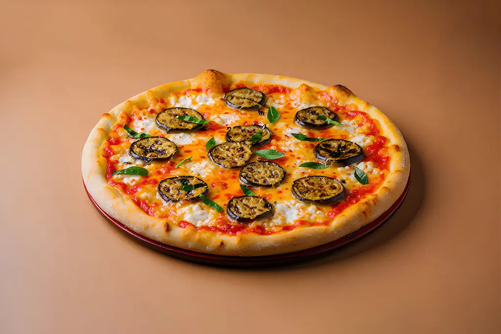 Grilled Eggplant Pizza