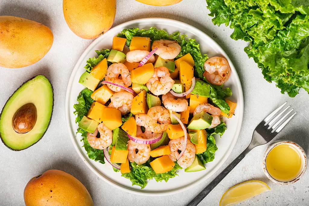 Pineapple Shrimps Salad