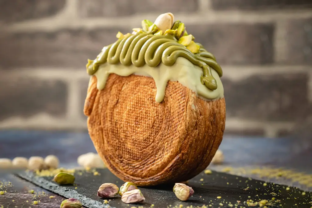 Italian Pastry with Pistachio Paste